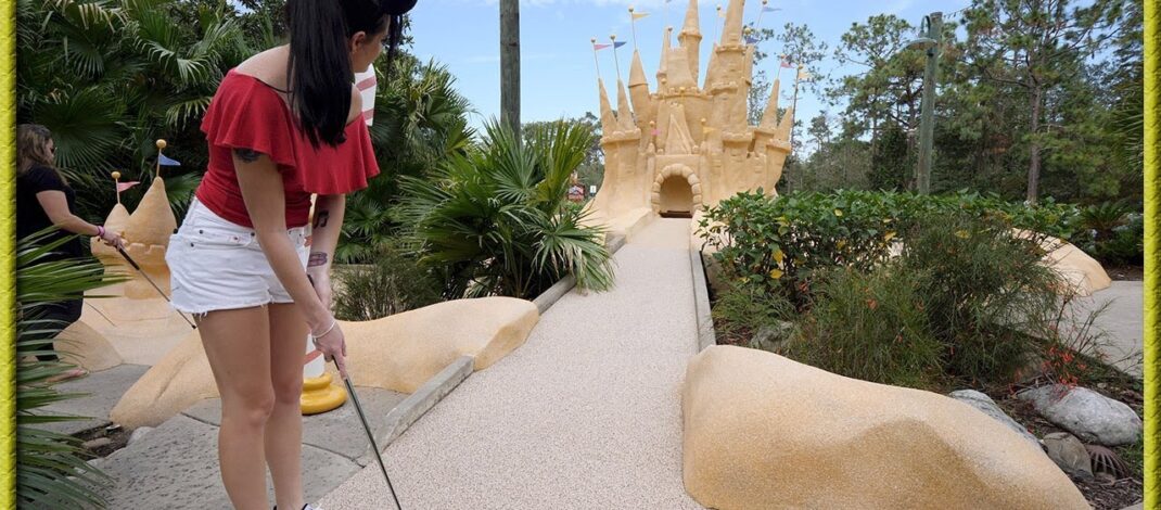 DISNEY WORLD HAS THE BEST MINI GOLF COURSES EVER! – CRAZY HOLE IN ONES! | Brooks Holt
