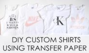Easy Custom DIY Shirts // Transfer paper // First experience // Do’s & Don’ts